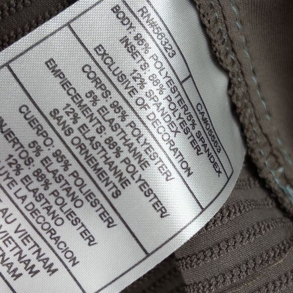 Nike Womens Fit Dry Full Zip Jacket Running Training Stretch Sz S Taupe - Picture 9 of 11